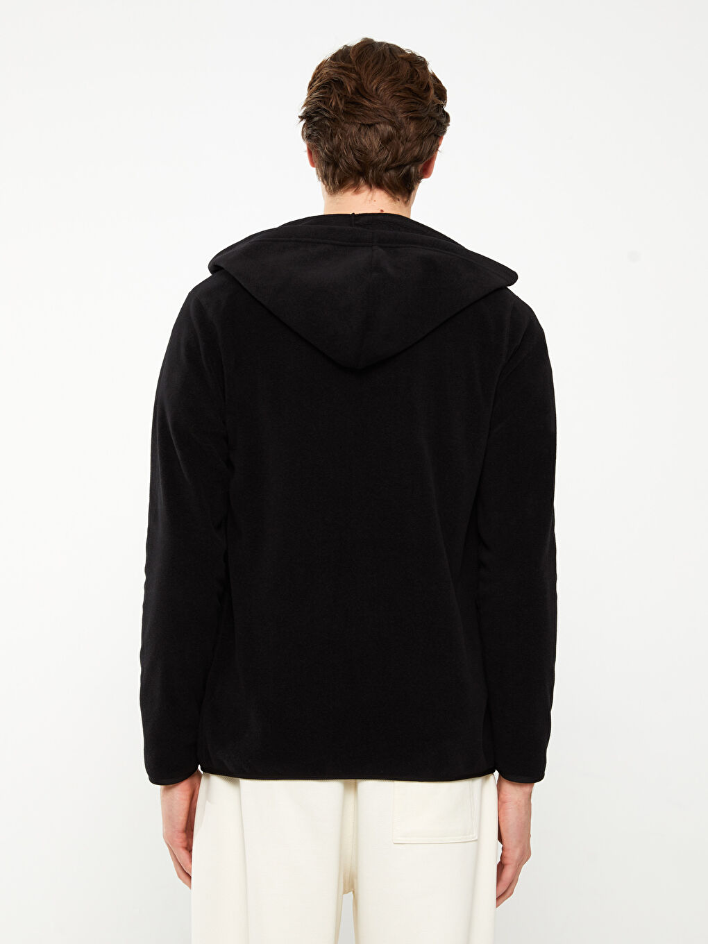 Relaxed Fit Hooded Long Sleeve Men's Sports Cardigan-6