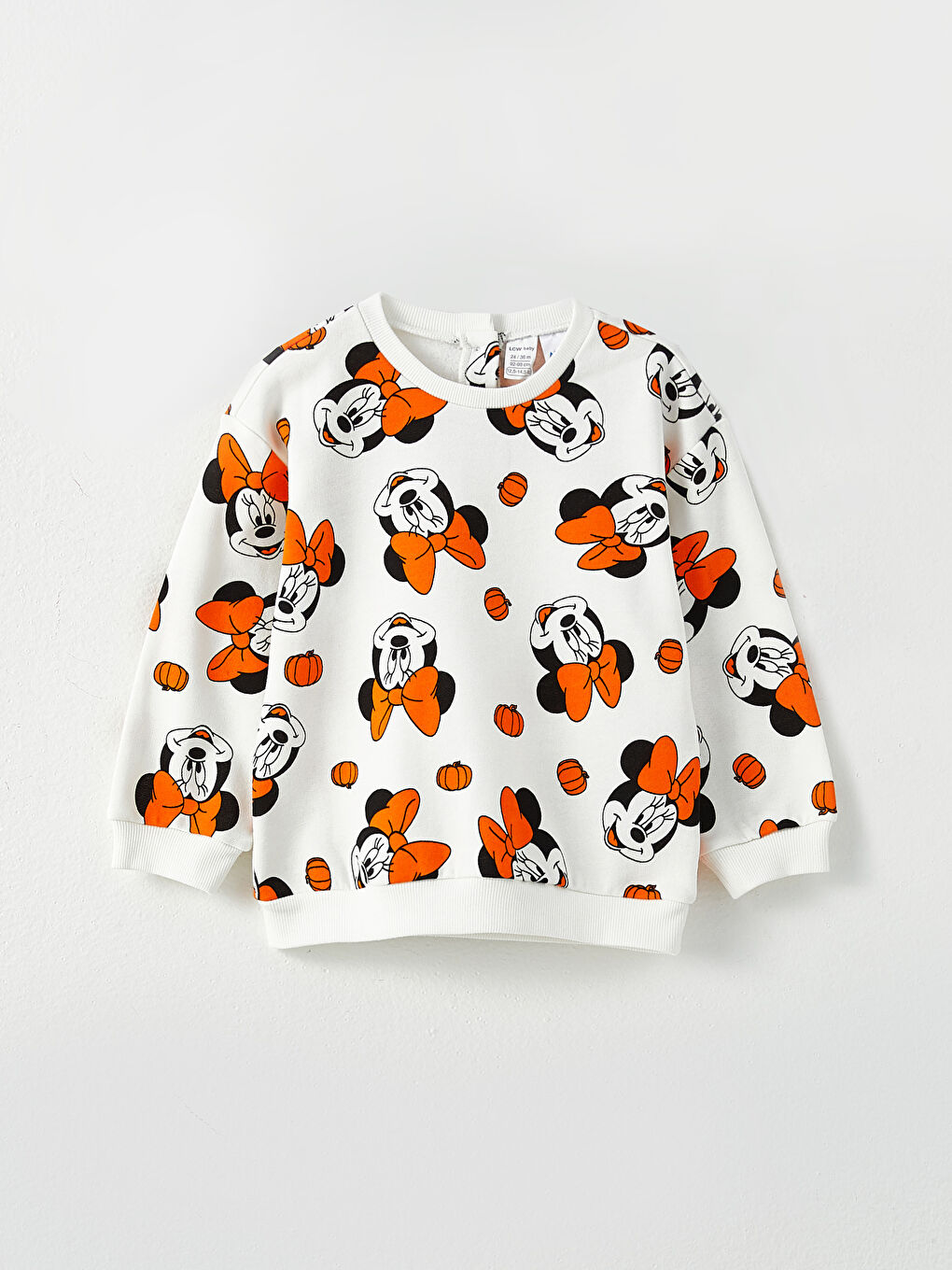 Crew Neck Long Sleeved Minnie Mouse Printed Baby Girl Sweatshirt and Pants 2-Pack-1