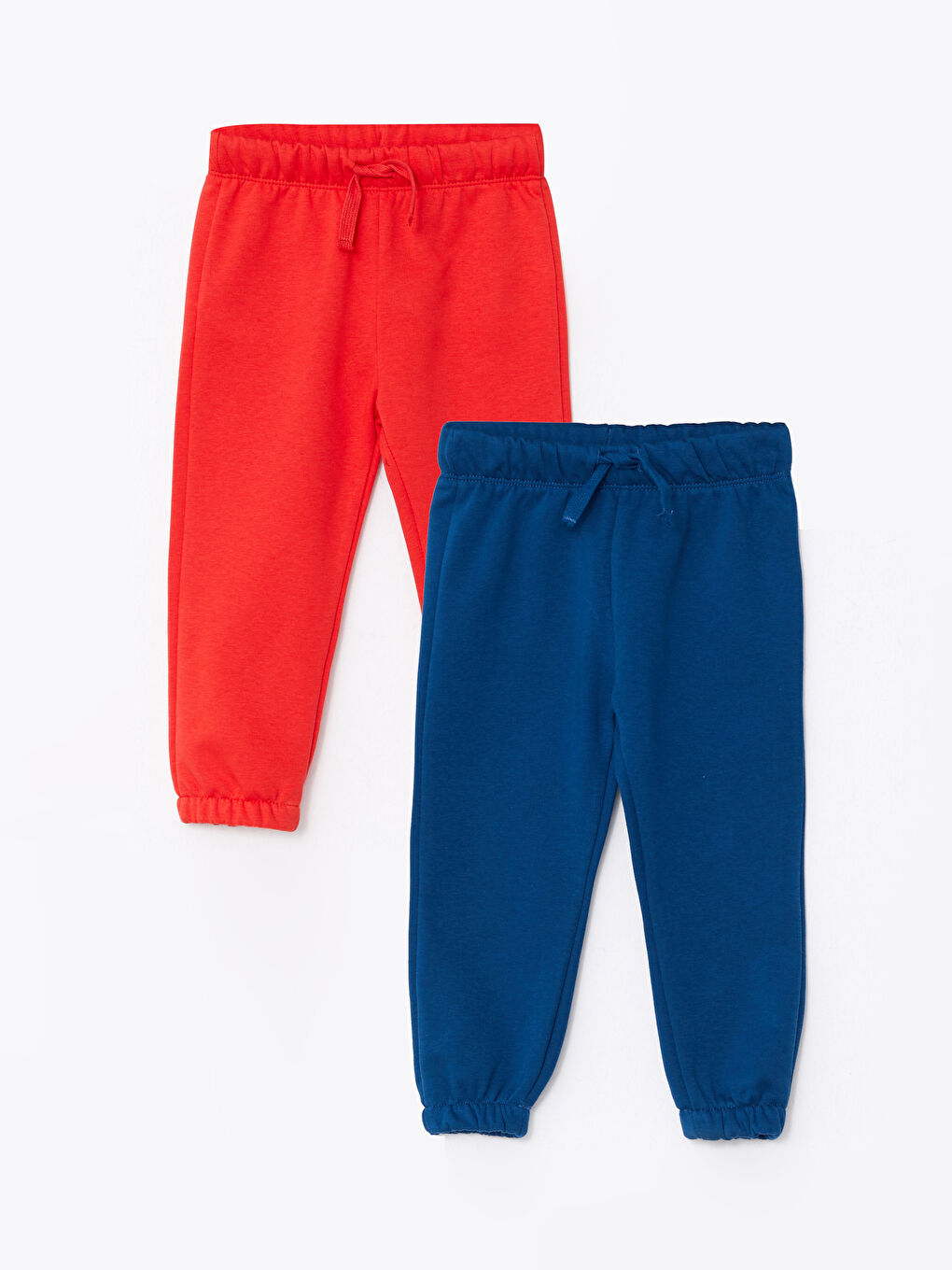 Kırmızı Beli Lastikli Basic Erkek Bebek Eşofman Alt 2'li