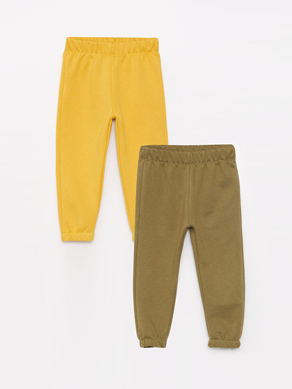 Haki Beli Lastikli Basic Erkek Bebek Eşofman Alt 2'li