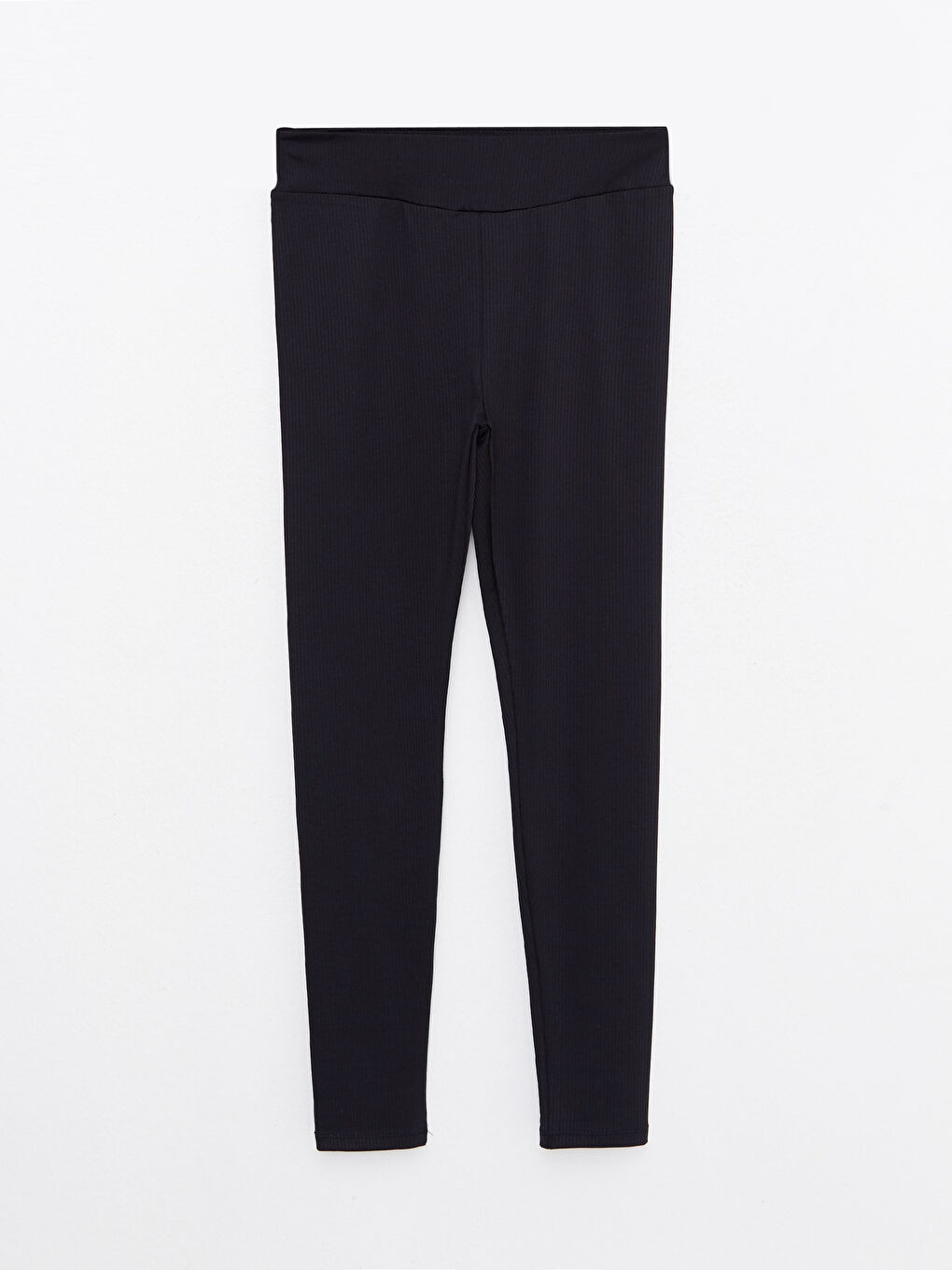 Women's Elasticated Waist Plain Leggings-5