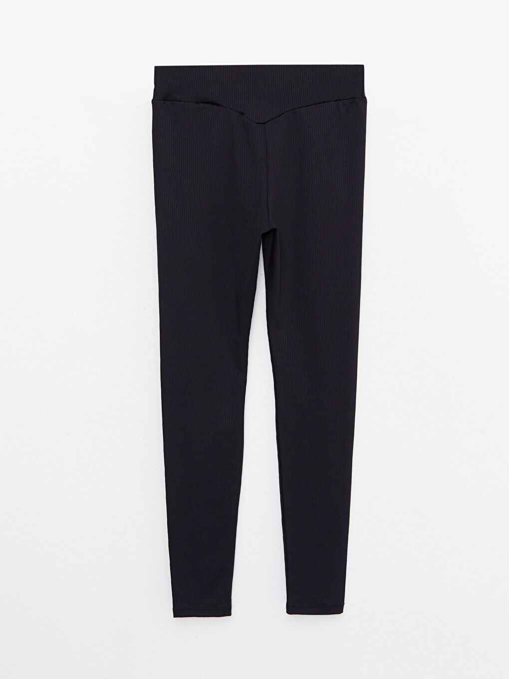 Women's Elasticated Waist Plain Leggings-6