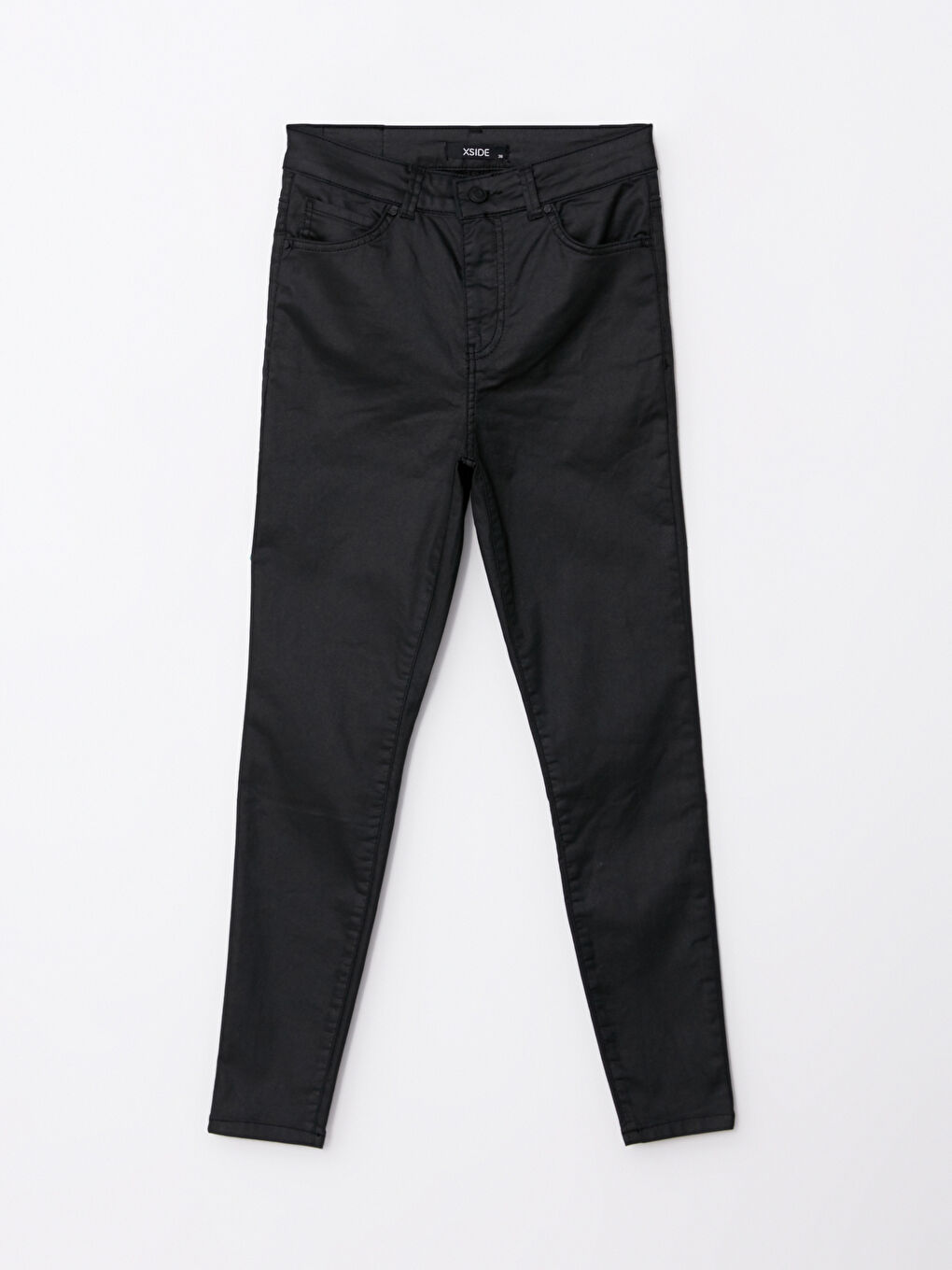 Women's Slim Fit Straight Pocket Detailed Trousers-5