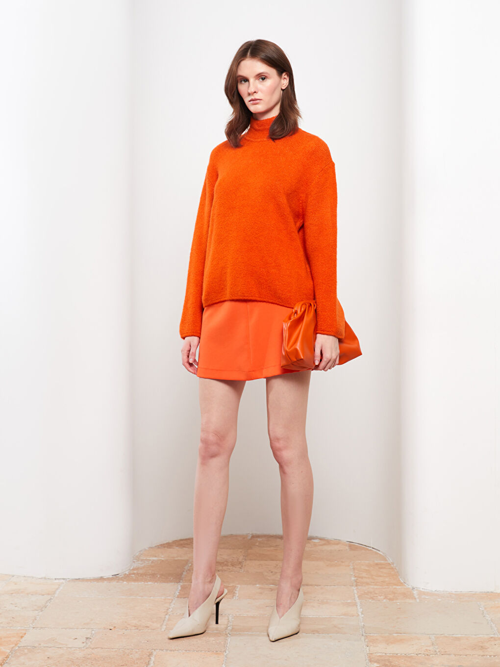 Half Turtleneck Women's Knitwear Sweater-1