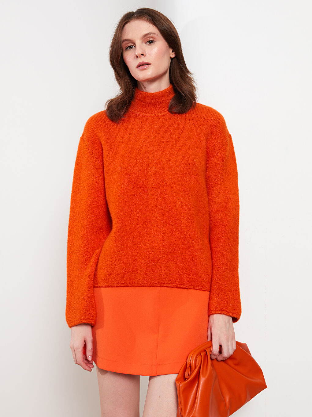 Half Turtleneck Women's Knitwear Sweater-2