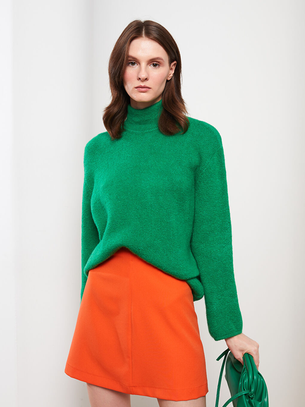 Half Turtleneck Women's Knitwear Sweater-1