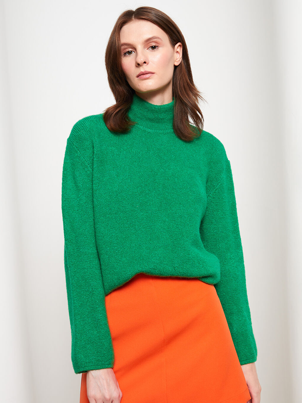 Half Turtleneck Women's Knitwear Sweater-2