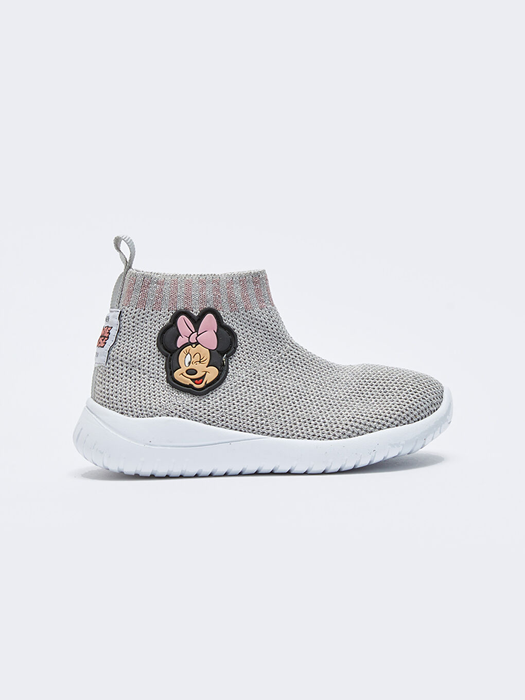 LCW STEPS Gümüş Minnie Mouse Lisanslı Çorap Model Kız Bebek Spor Ayakkabı - 1