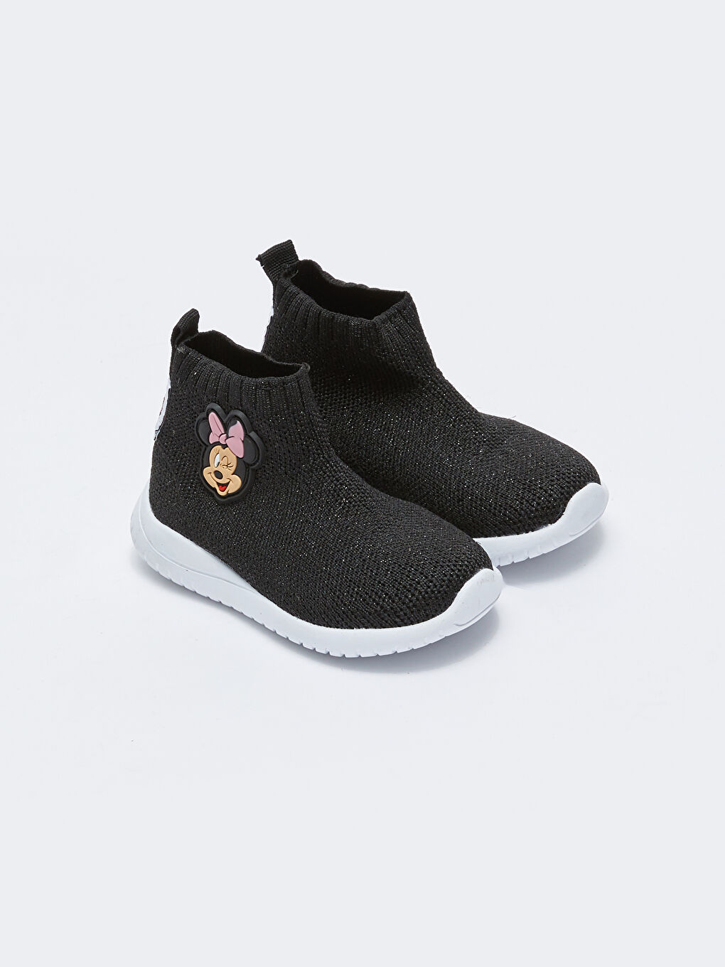 Siyah Minnie Mouse Lisanslı Çorap Model Kız Bebek Spor Ayakkabı-3