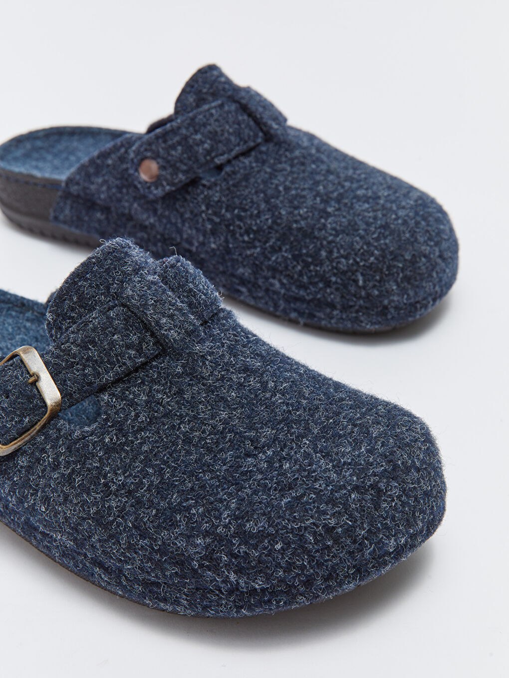 Lacivert Önü Kapalı Erkek Ev Terliği-4