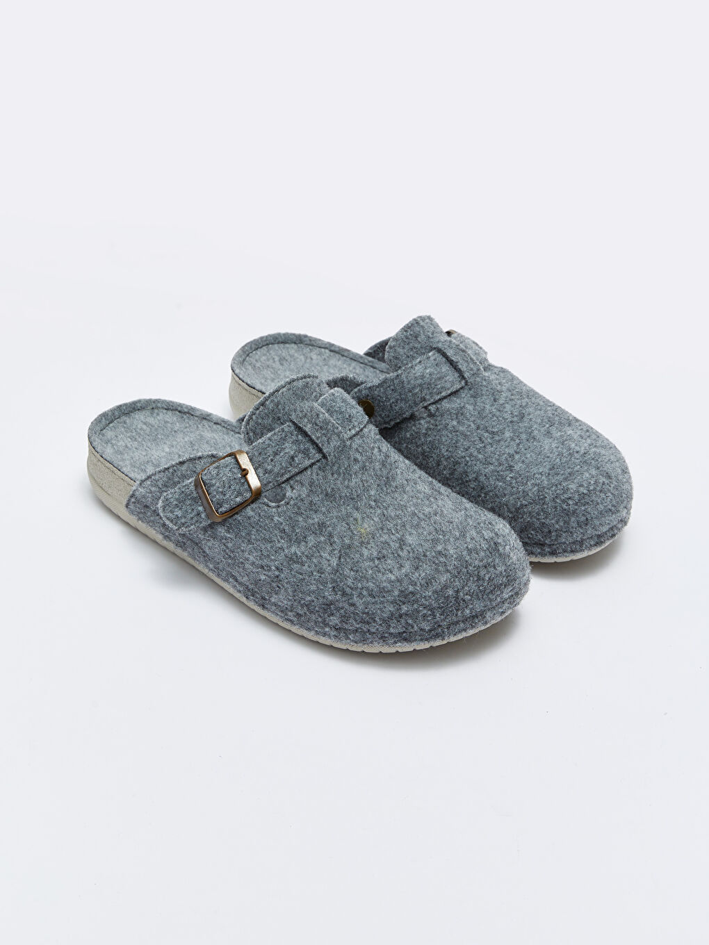 Gri Önü Kapalı Erkek Ev Terliği