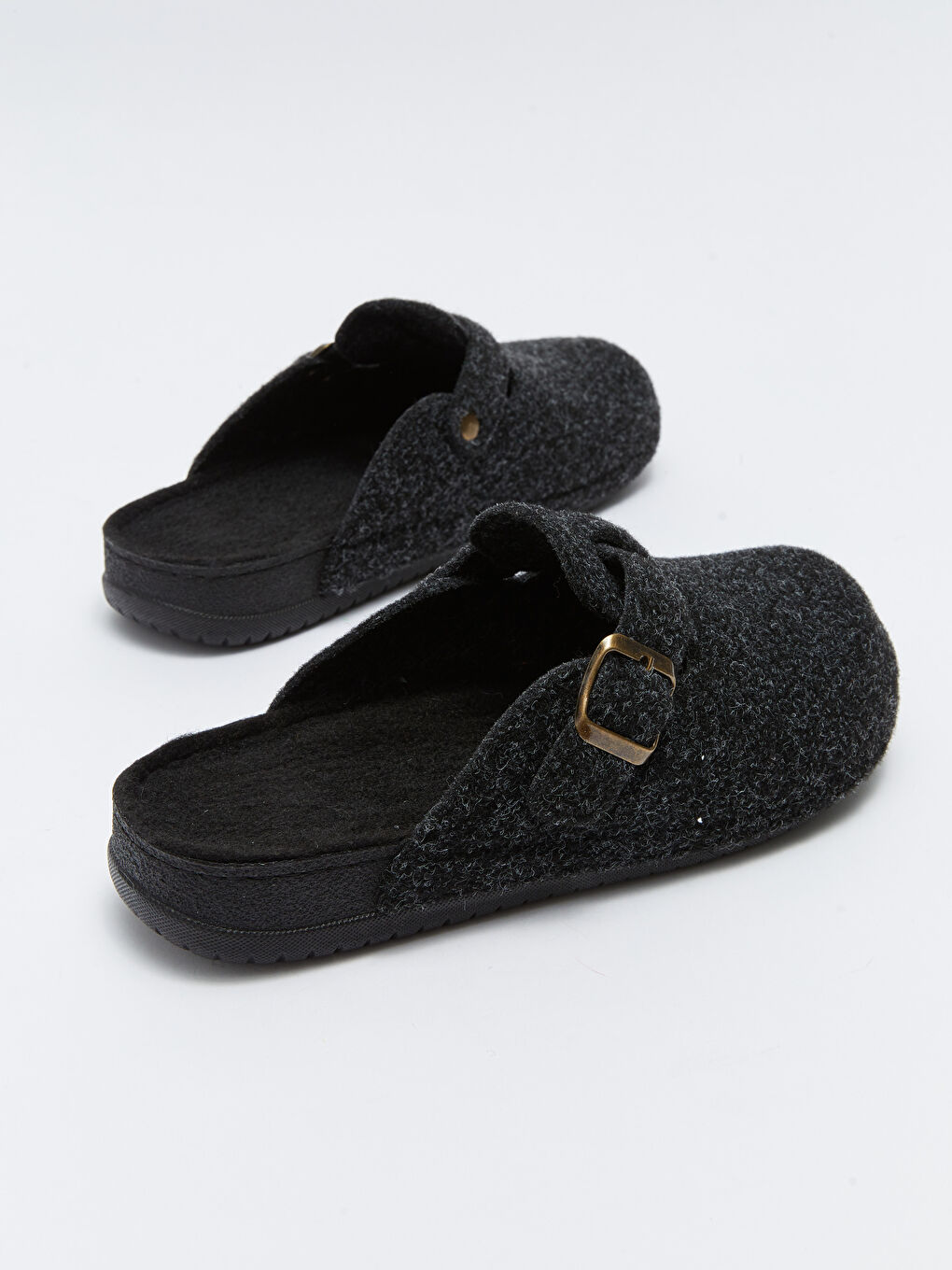 Antrasit Önü Kapalı Erkek Ev Terliği-4