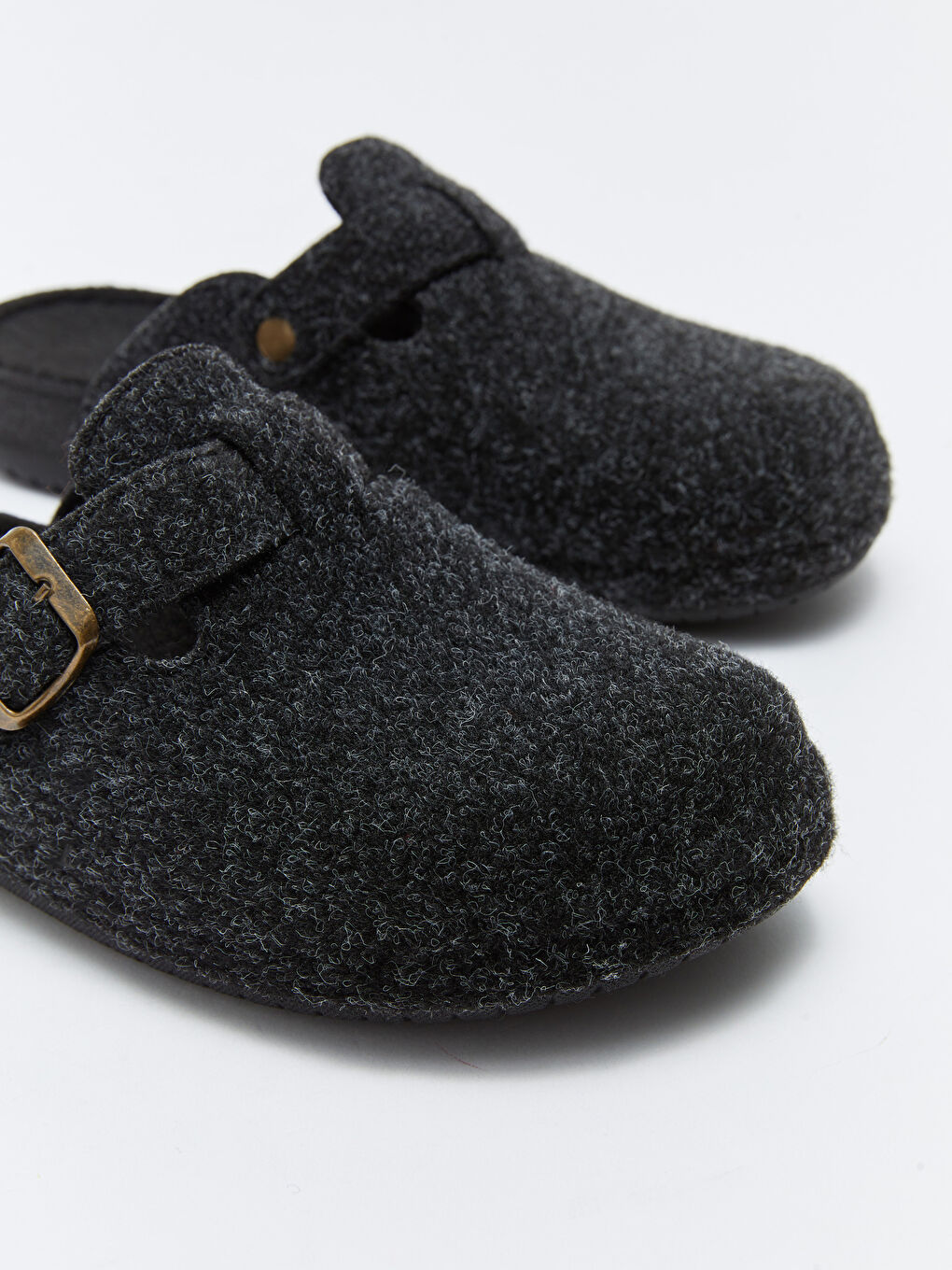 Antrasit Önü Kapalı Erkek Ev Terliği-2