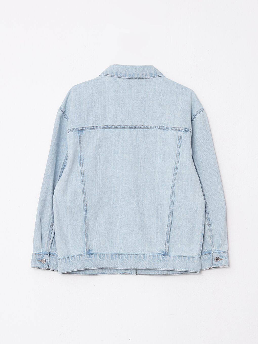 Shirt Neck Regular Long Sleeve Women's Rodeo Jean Jacket-6