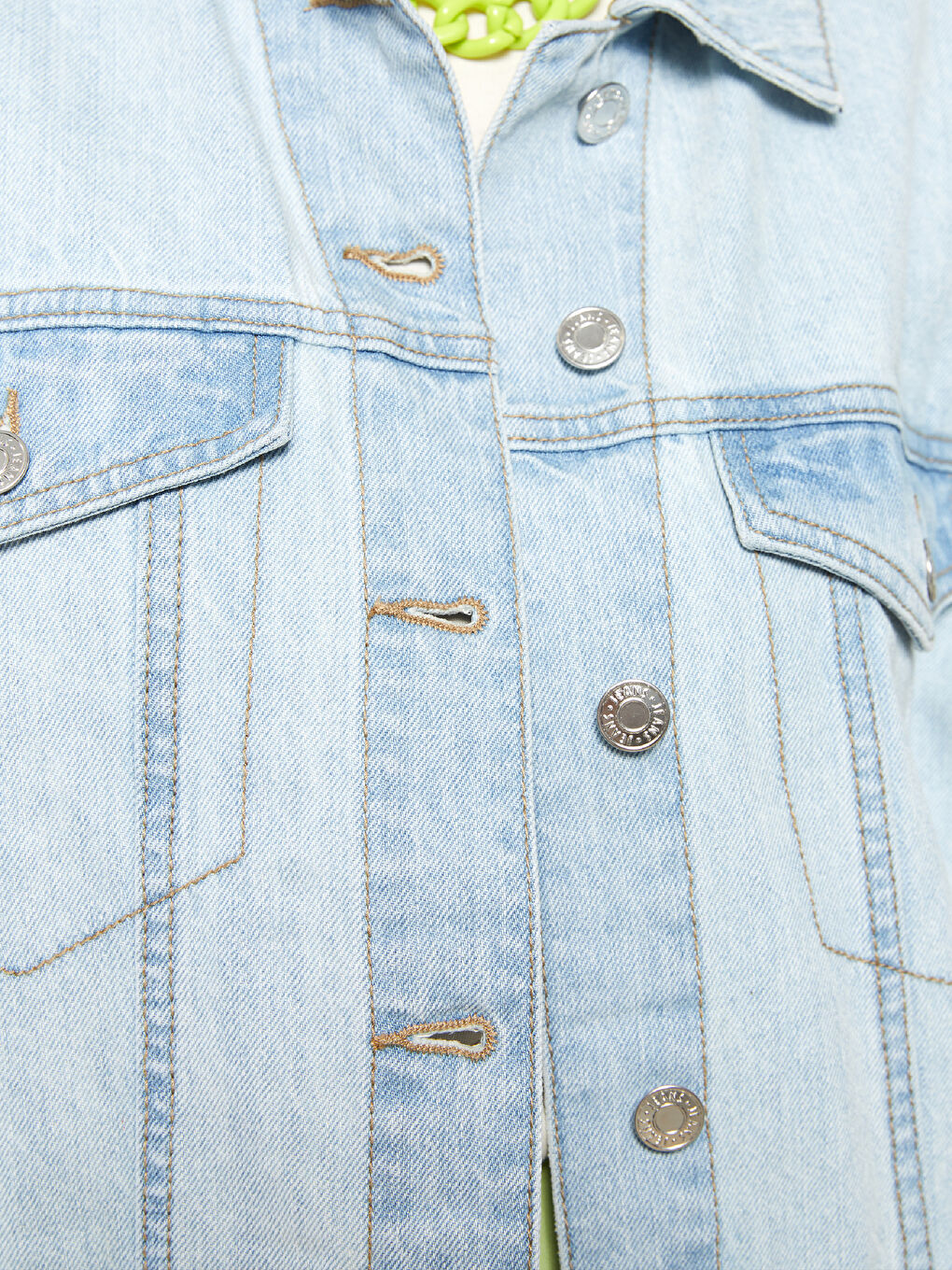 Shirt Neck Regular Long Sleeve Women's Rodeo Jean Jacket-3