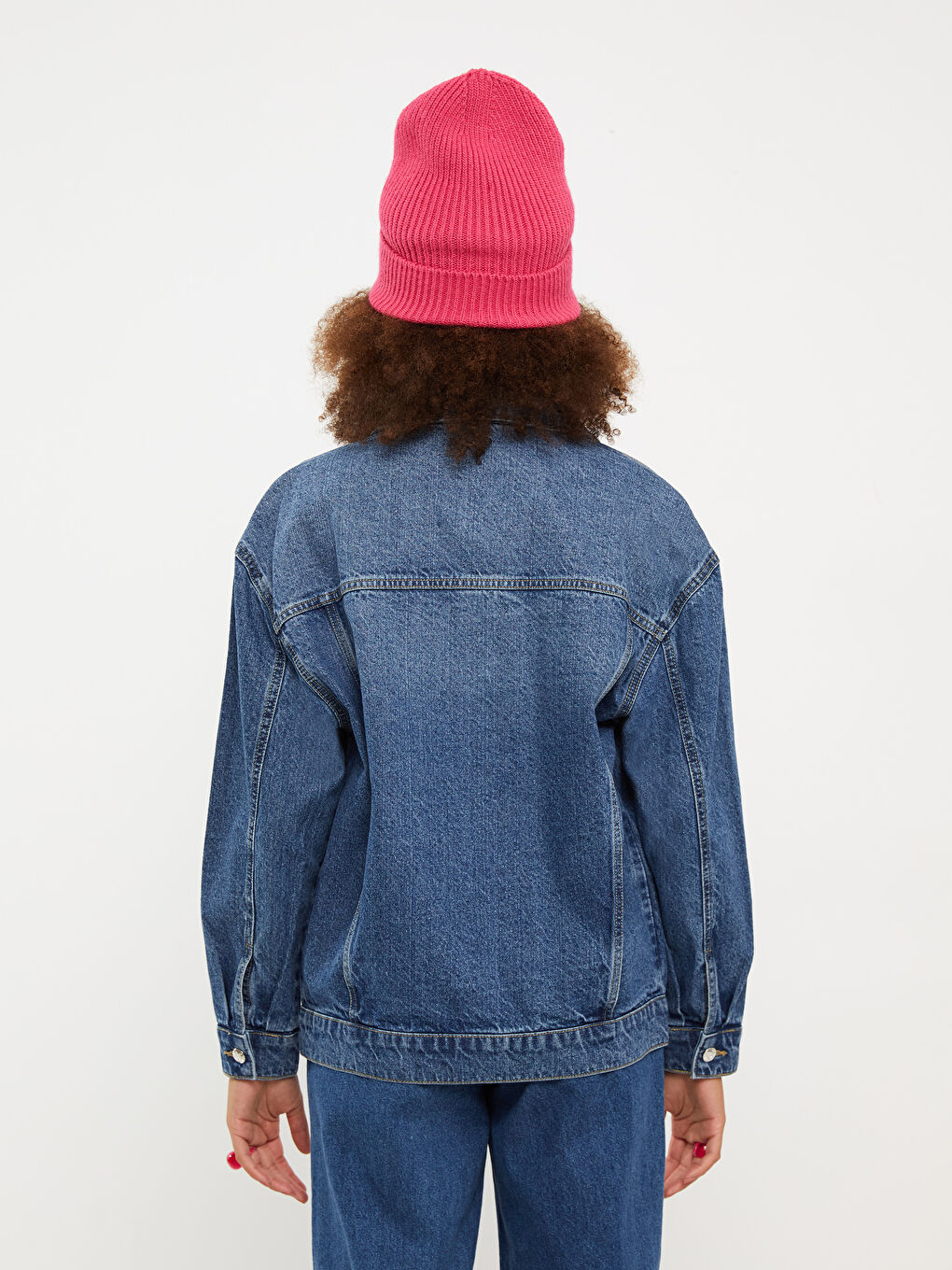 LCW Jeans Jacke mit Kragen für Damen aus Denim -W2AV03Z8-507
