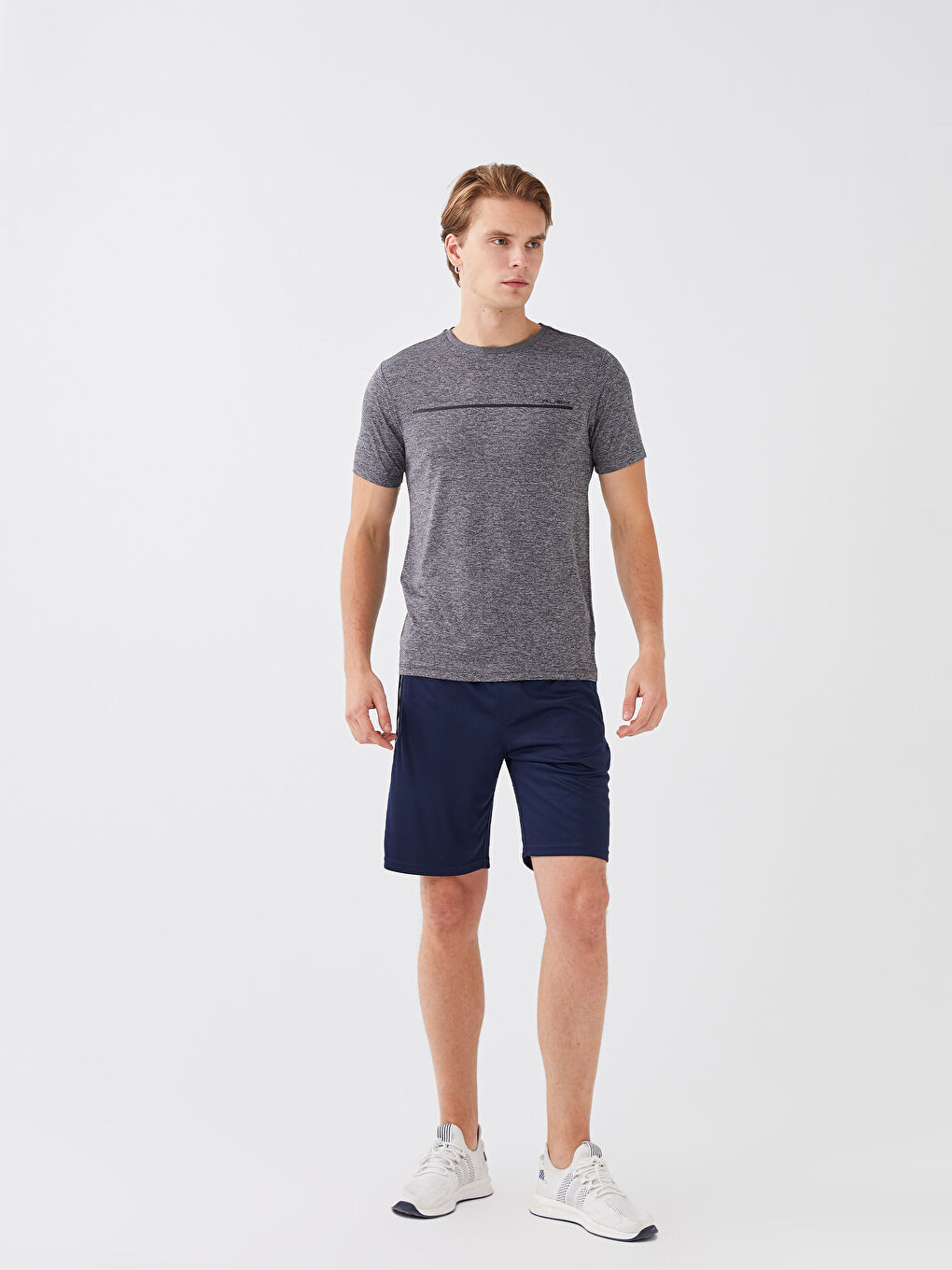 XSIDE ACTIVE Bisiklet Yaka Kısa Kollu Baskılı Erkek Spor Tişört -W2AV04Z8-LAL