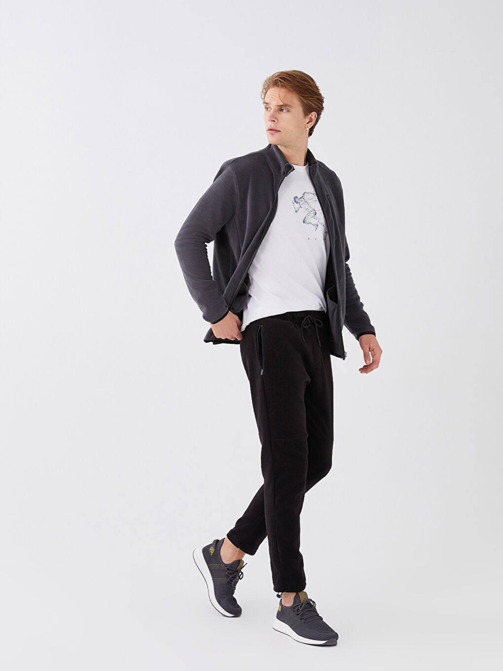 Men's Standard Fit Polar Trousers -W2AV11Z8-CVL