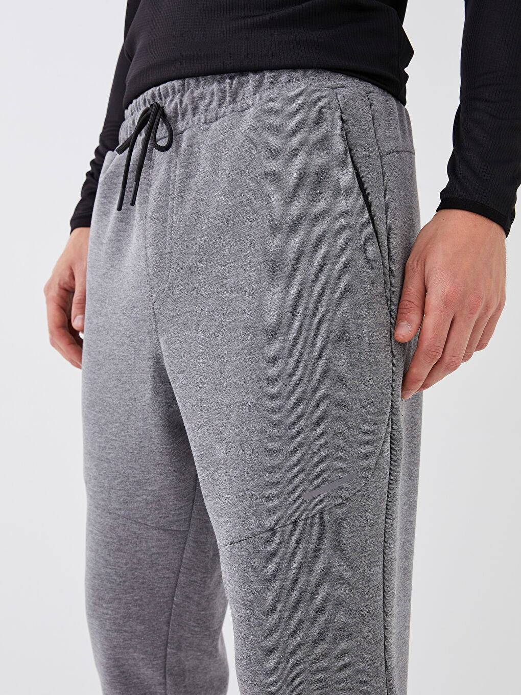 Gri Standart Kalıp Erkek Spor Eşofman Altı-2