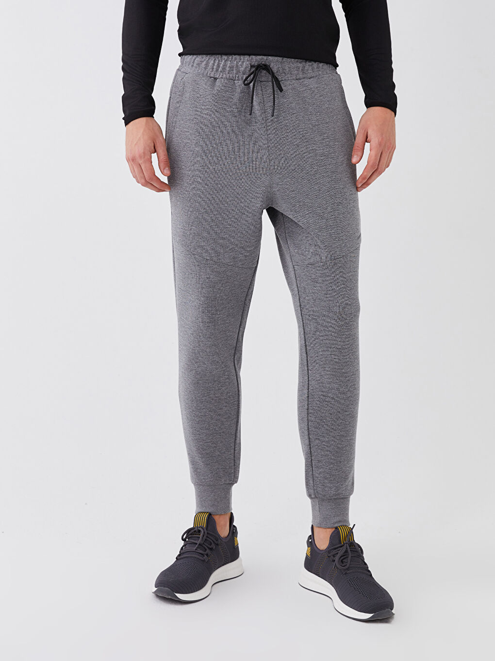 Gri Standart Kalıp Erkek Spor Eşofman Altı-3