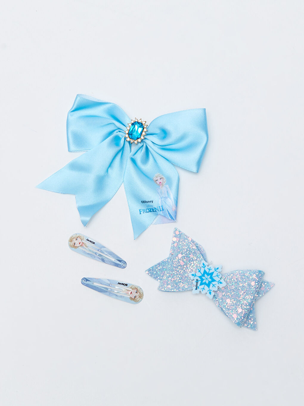 LCW ACCESSORIES Frozen Licensed Girl Hair Clips 4 Pieces -W2AV48Z4-M0T