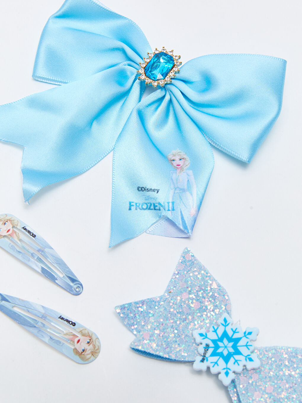 LCW ACCESSORIES Frozen Licensed Girl Hair Clips 4 Pieces -W2AV48Z4-M0T