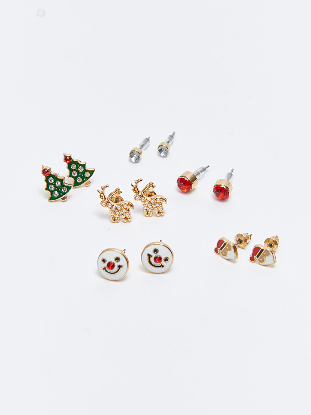 LCW ACCESSORIES Figurierte Mädchen-Ohrringe Set aus 6 -W2AV84Z4-M0T