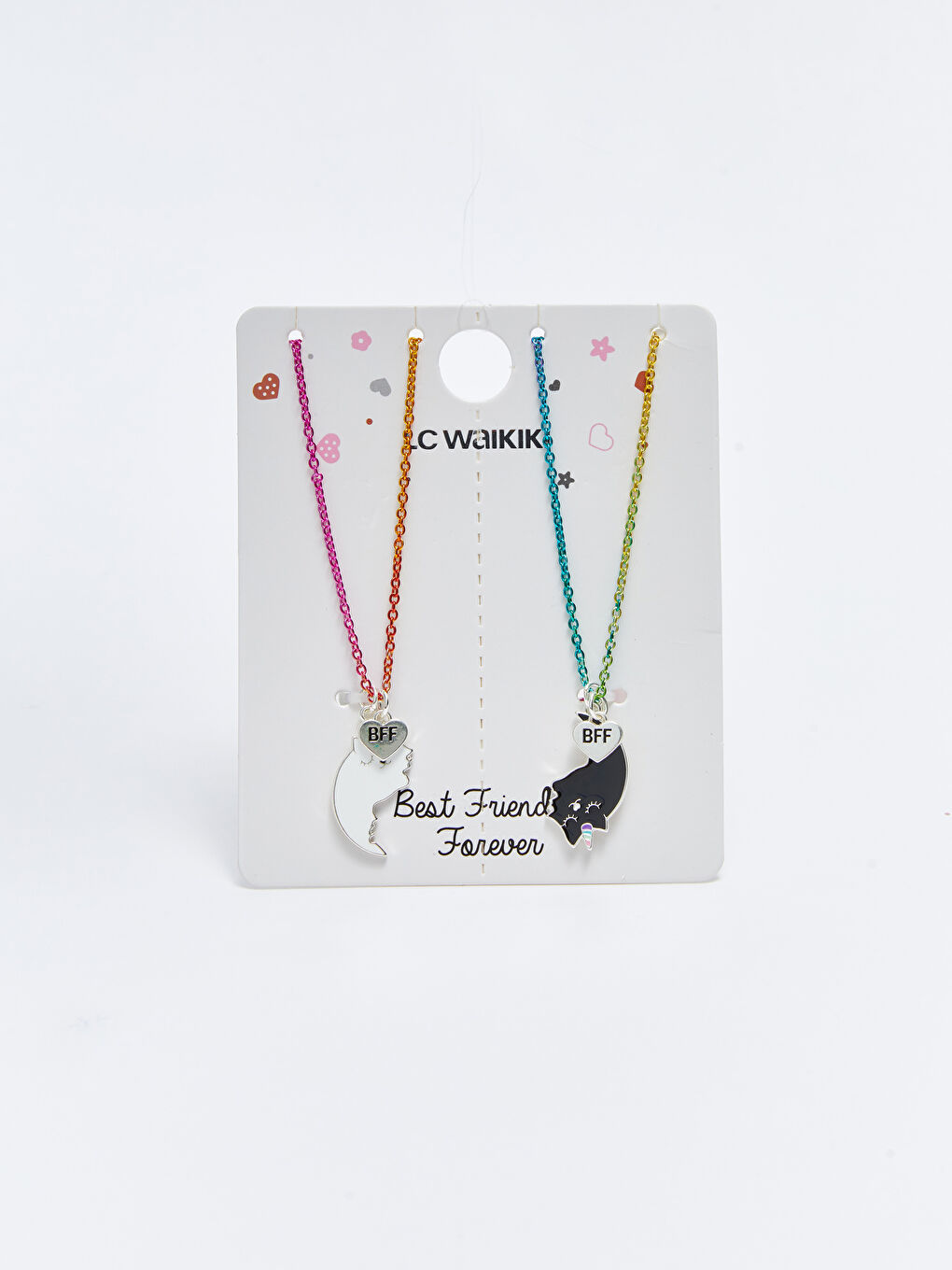 Karışık BFF Kız Çocuk Zincir Kolye