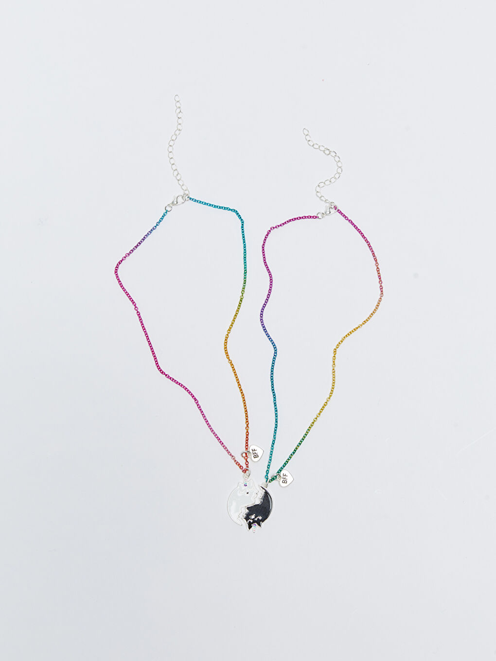 Karışık BFF Kız Çocuk Zincir Kolye-2