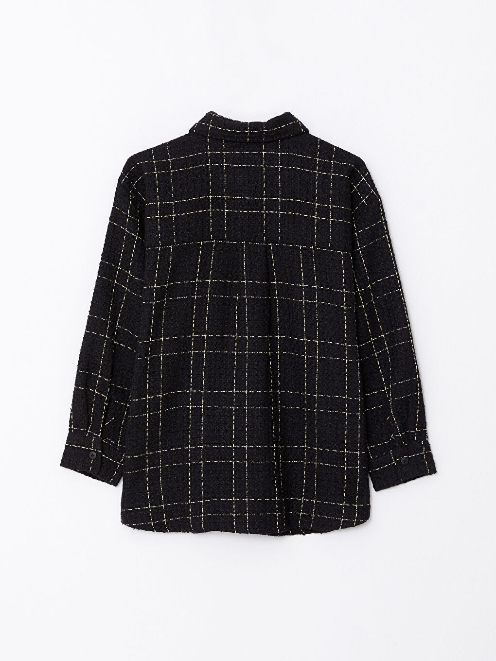 Patterned Long Sleeve Women's Shirt with Button Closure on the Front-6