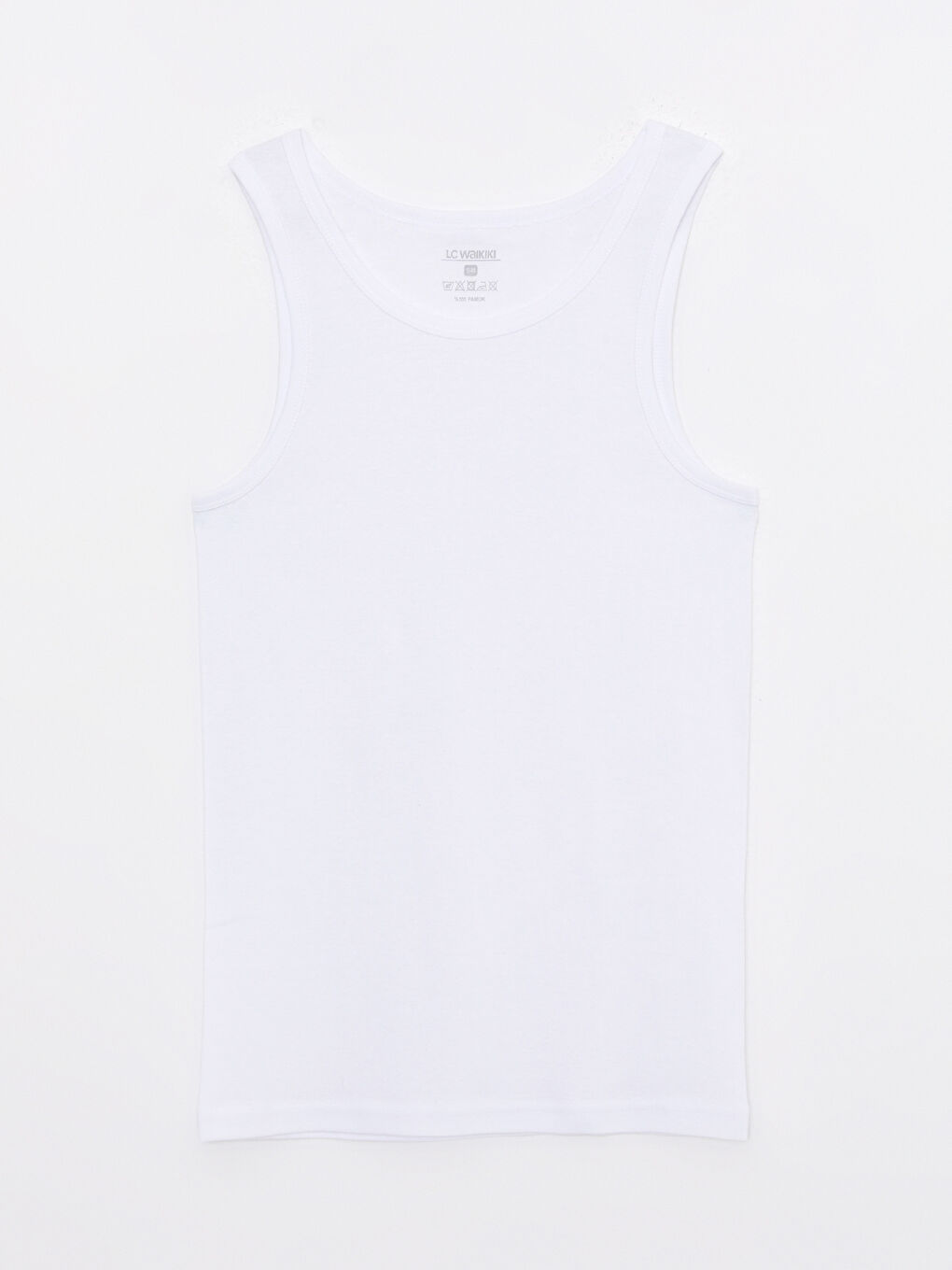 Beyaz Bisiklet Yaka Basic Pamuklu Erkek Atlet 2'li-6