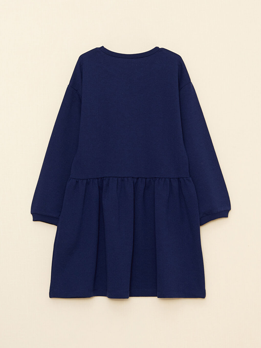 LCW ECO Rundhalsausschnitt Bedrucktes Langarm Kleid für Mädchen -W2AY17Z4-R40