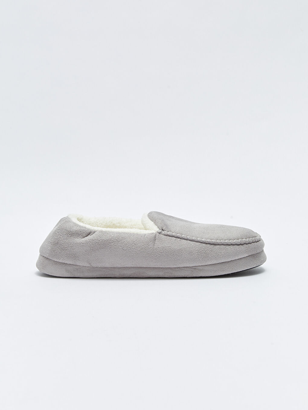 Gri Düz Önü Kapalı Erkek Ev Terliği-1