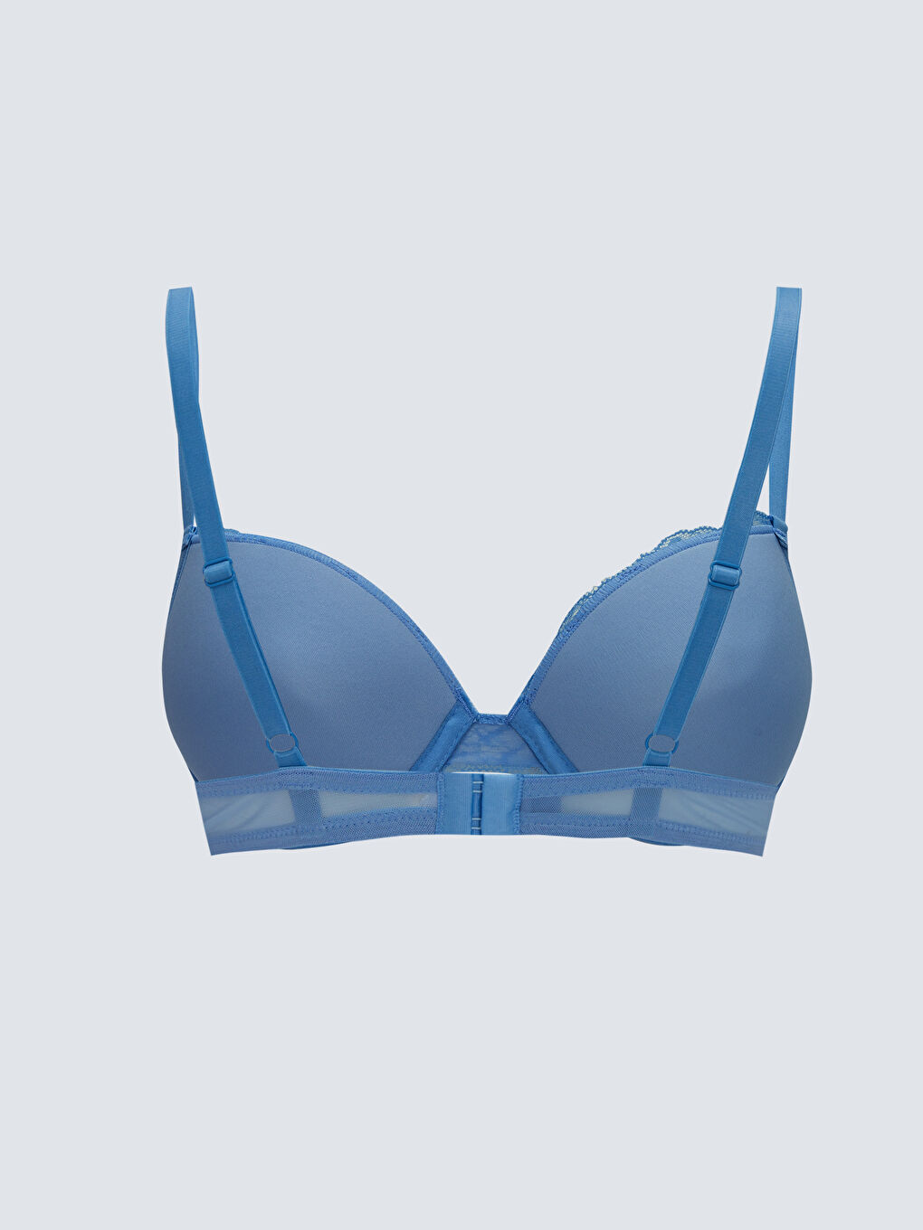 Mavi Balenli Dolgulu Sütyen-1