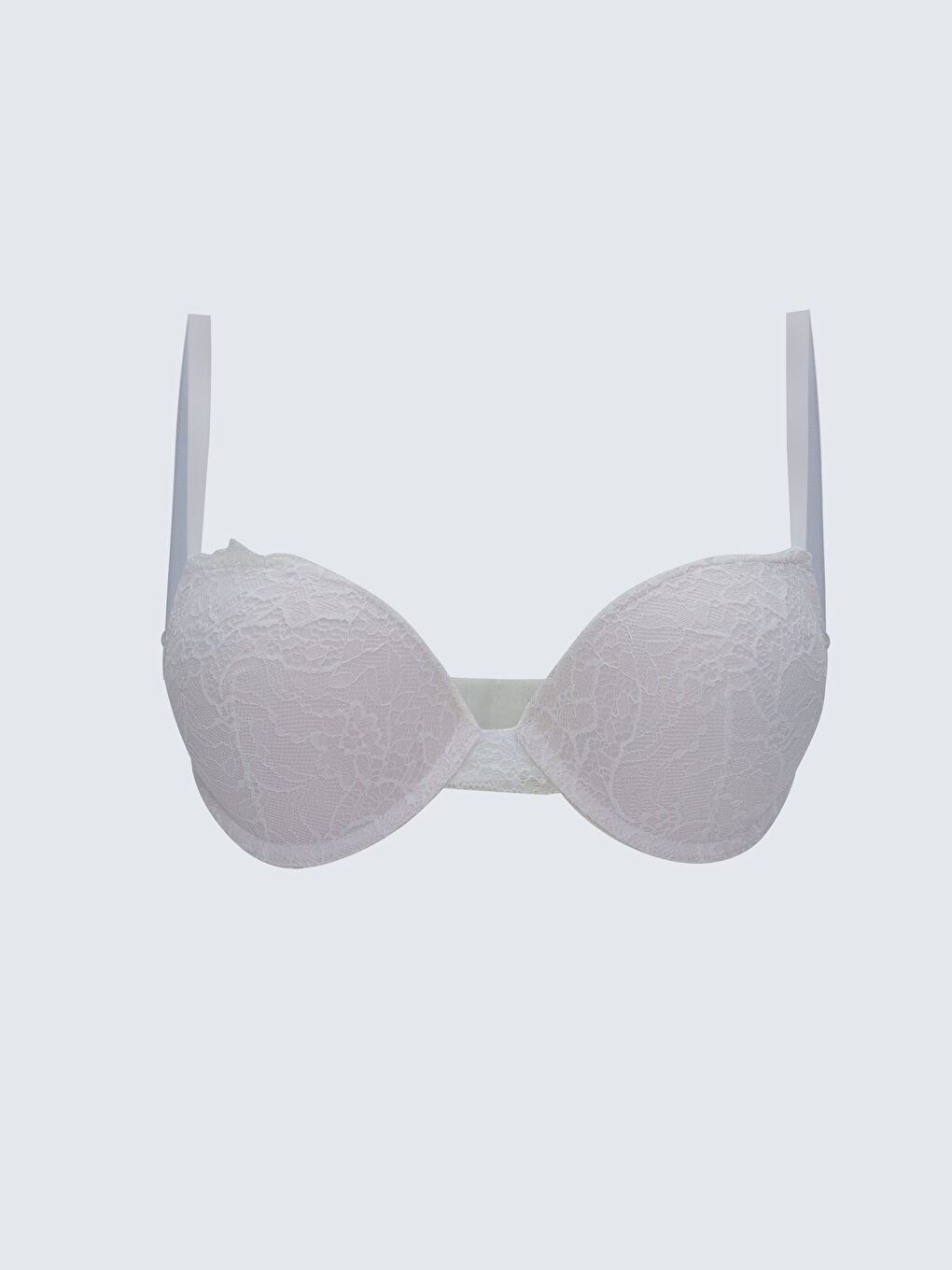 Beyaz Balenli Dolgulu Sütyen