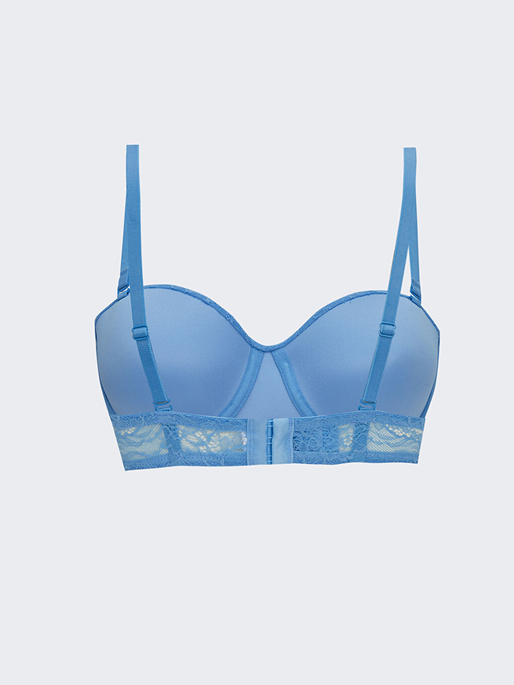 Бюстгальтер Без Наполнителя Кружевной Без Бретелек На Косточках-1
