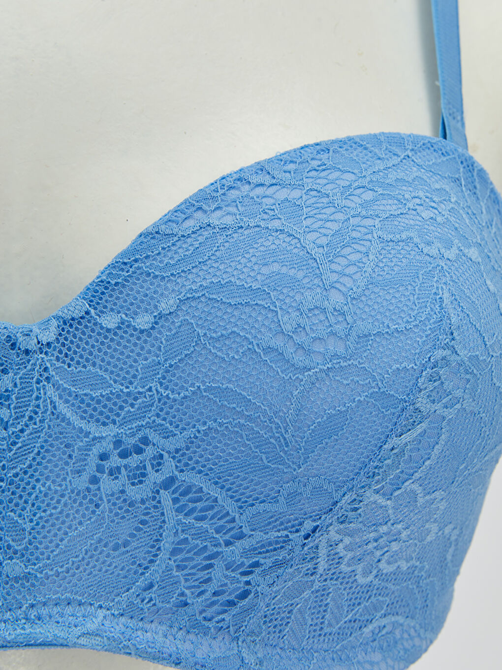Бюстгальтер Без Наполнителя Кружевной Без Бретелек На Косточках-2