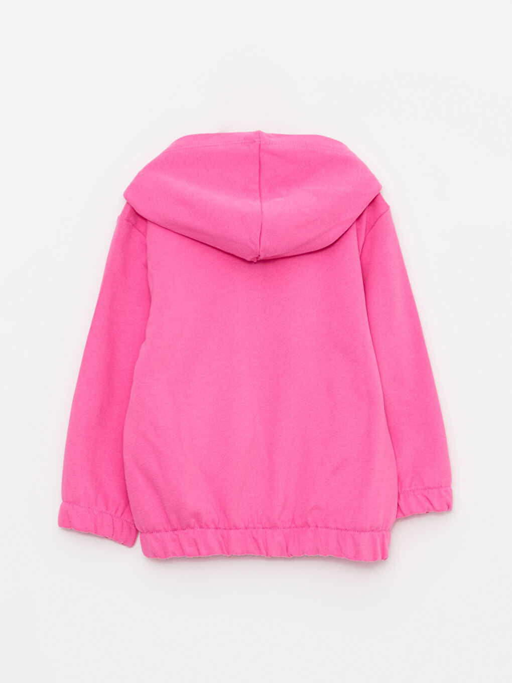 LCW baby Hooded Long Sleeve Basic Baby Girl Zippered Sweatshirt -W2BA13Z1-GSF