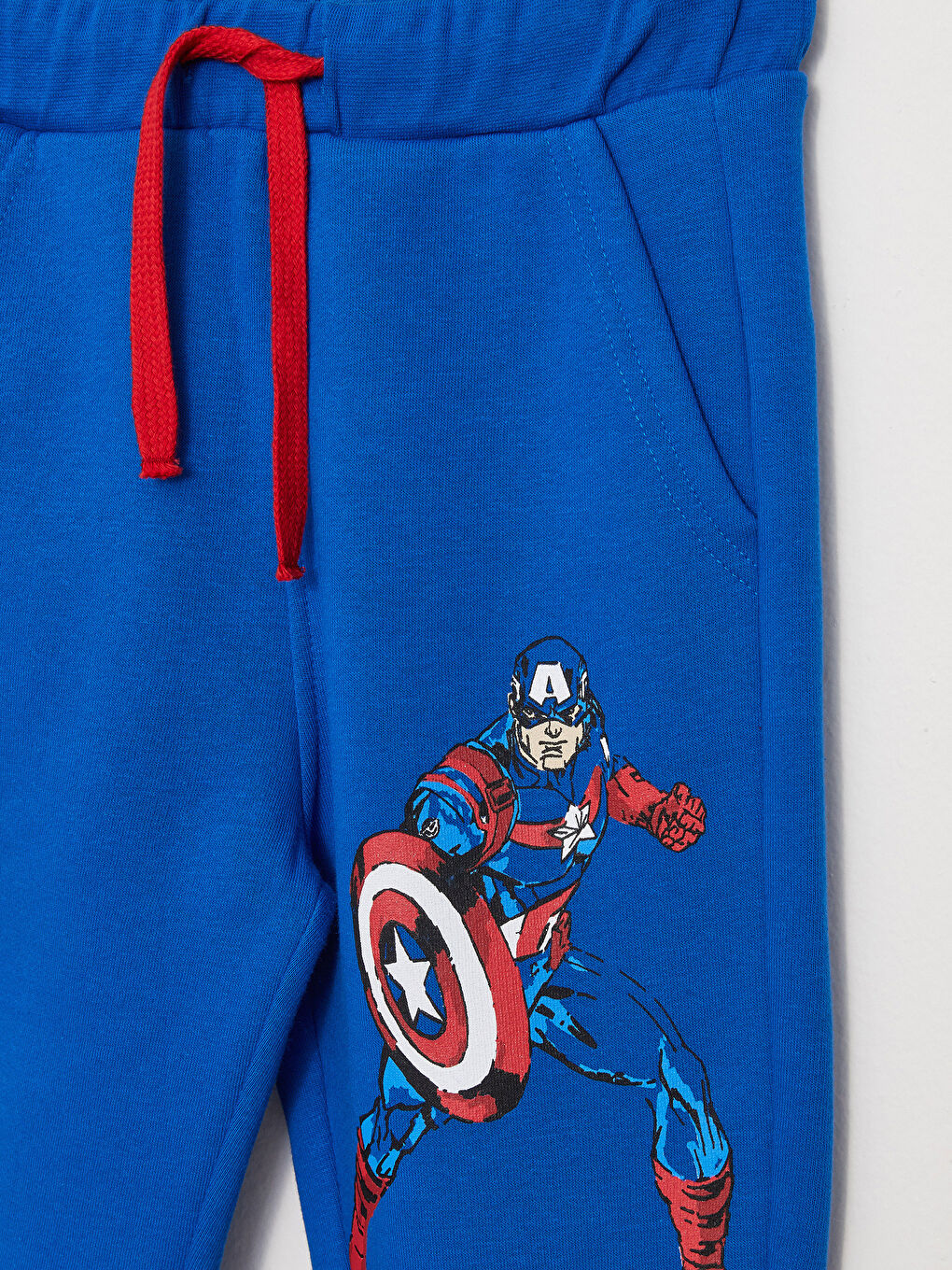 LCW Kids Mavi Beli Lastikli Avengers Baskılı Erkek Çocuk Jogger Eşofman Altı - 2