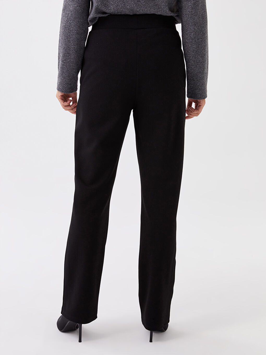 Women's Standard Fit Plain Trousers-8