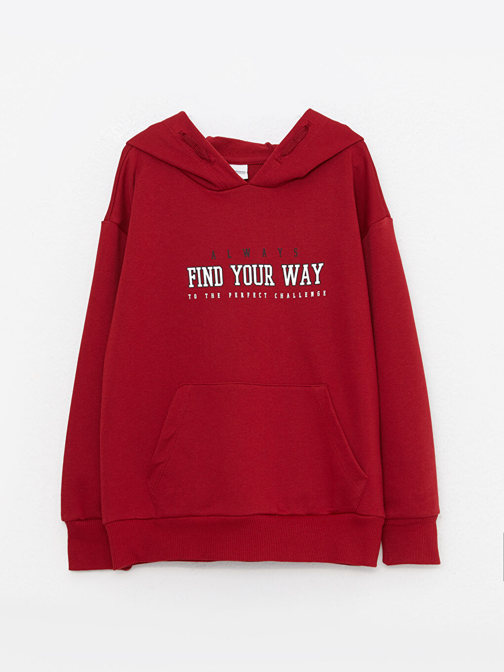 LCW Kids Hooded Printed Long Sleeve Girls' Sweatshirt -W2BA37Z4-HLG