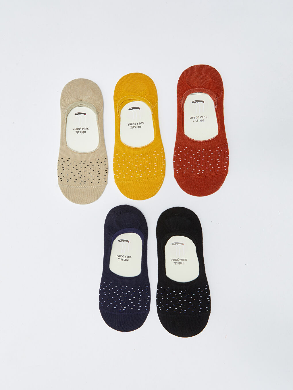 Karışık Desenli Erkek Babet Çorap 5'li-1