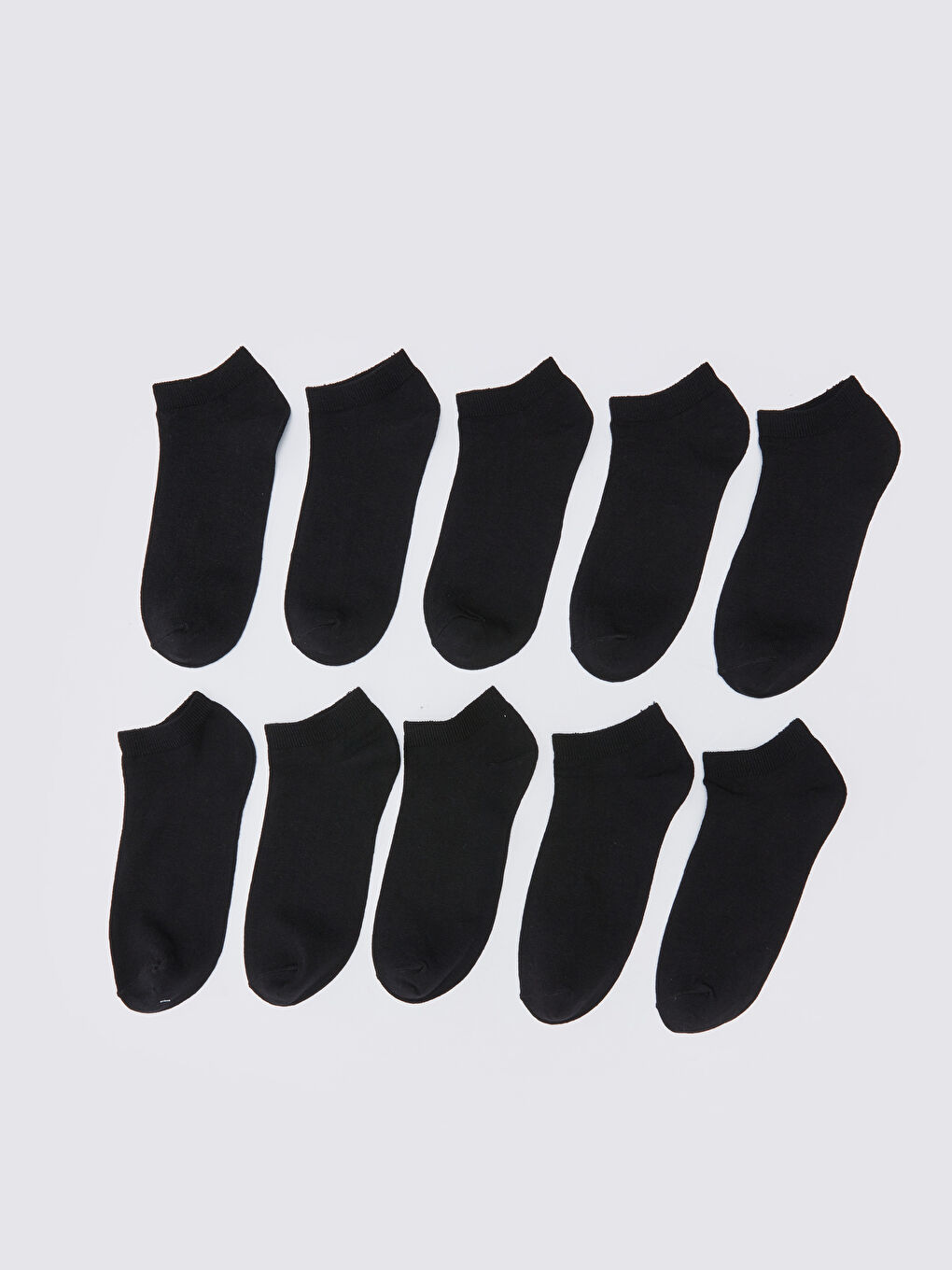 Siyah Erkek Patik Çorap 10'lu-1