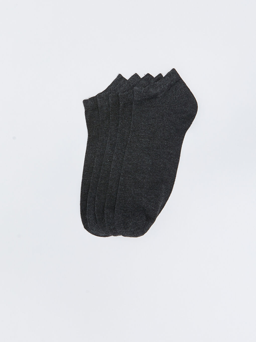 Antrasit Erkek Bambu Patik Çorap 5'li
