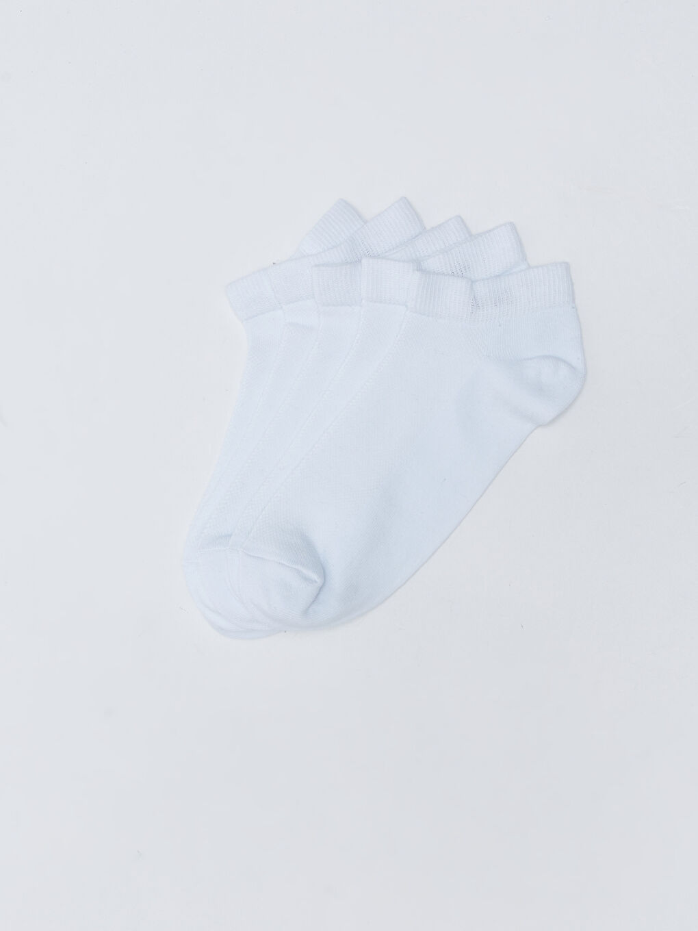 Beyaz Erkek Patik Çorap 5'li
