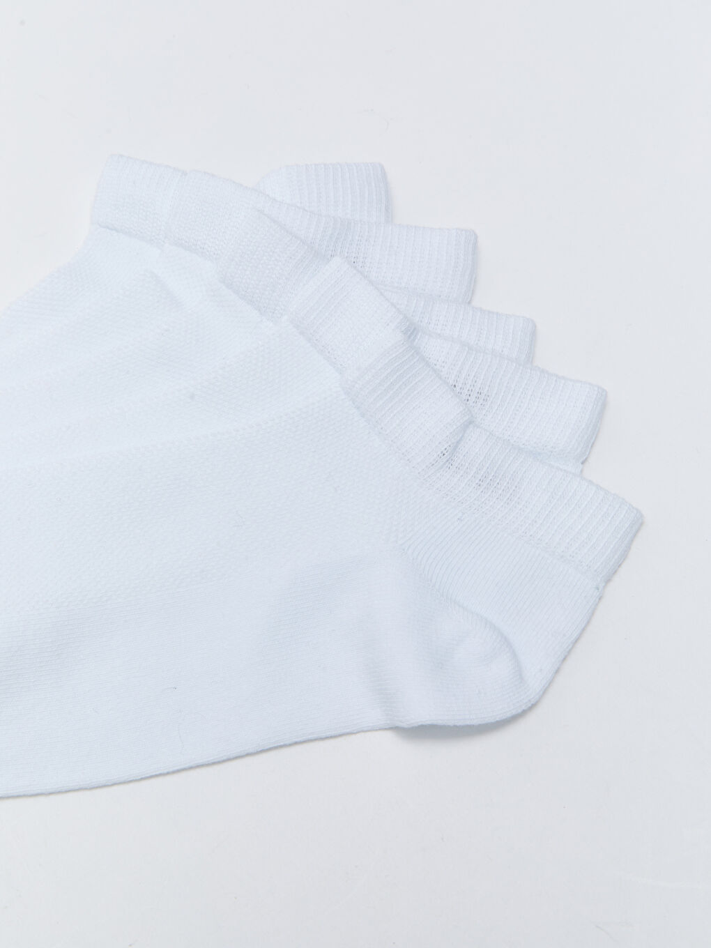Beyaz Erkek Patik Çorap 5'li-2
