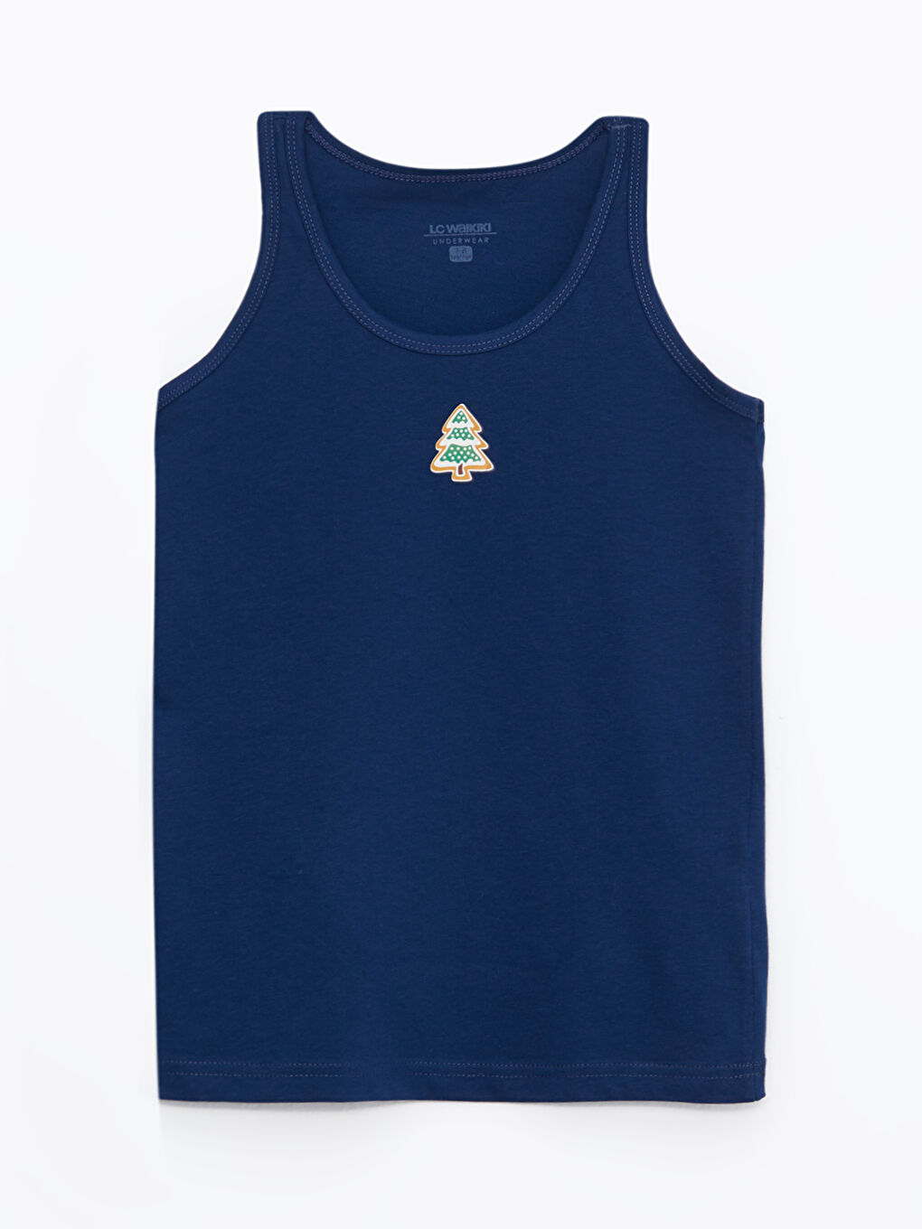 Crew Neck Printed Cotton Boy Singlet 2-Pack-1