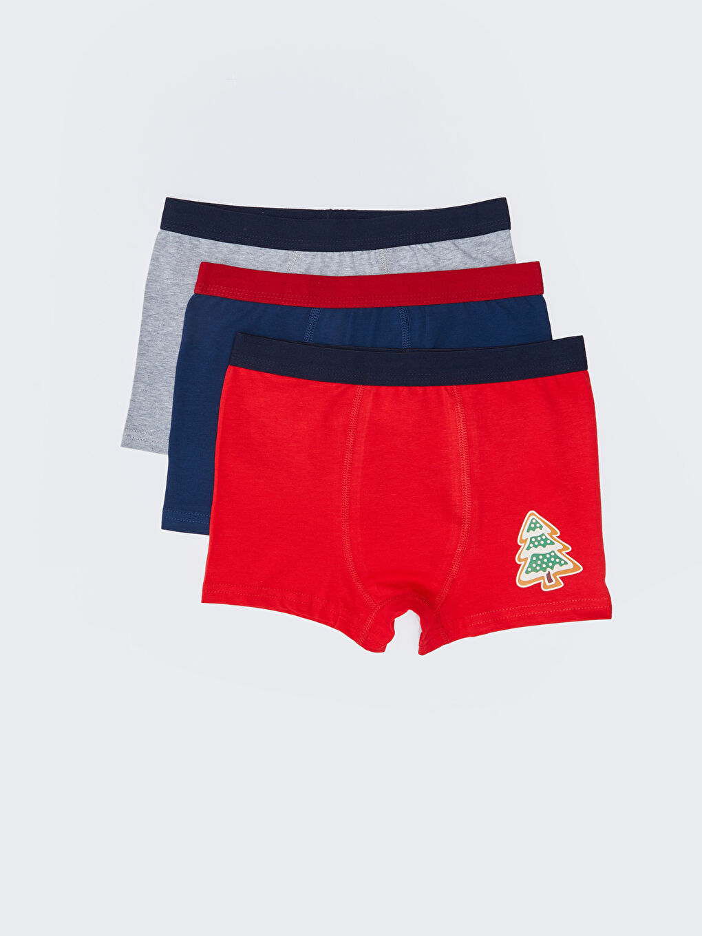 New Year Themed Cotton Boy Boxer 3-Pack