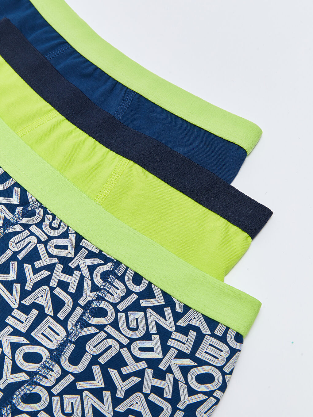 Lacivert Baskılı Pamuklu Erkek Çocuk Boxer 3'lü-2