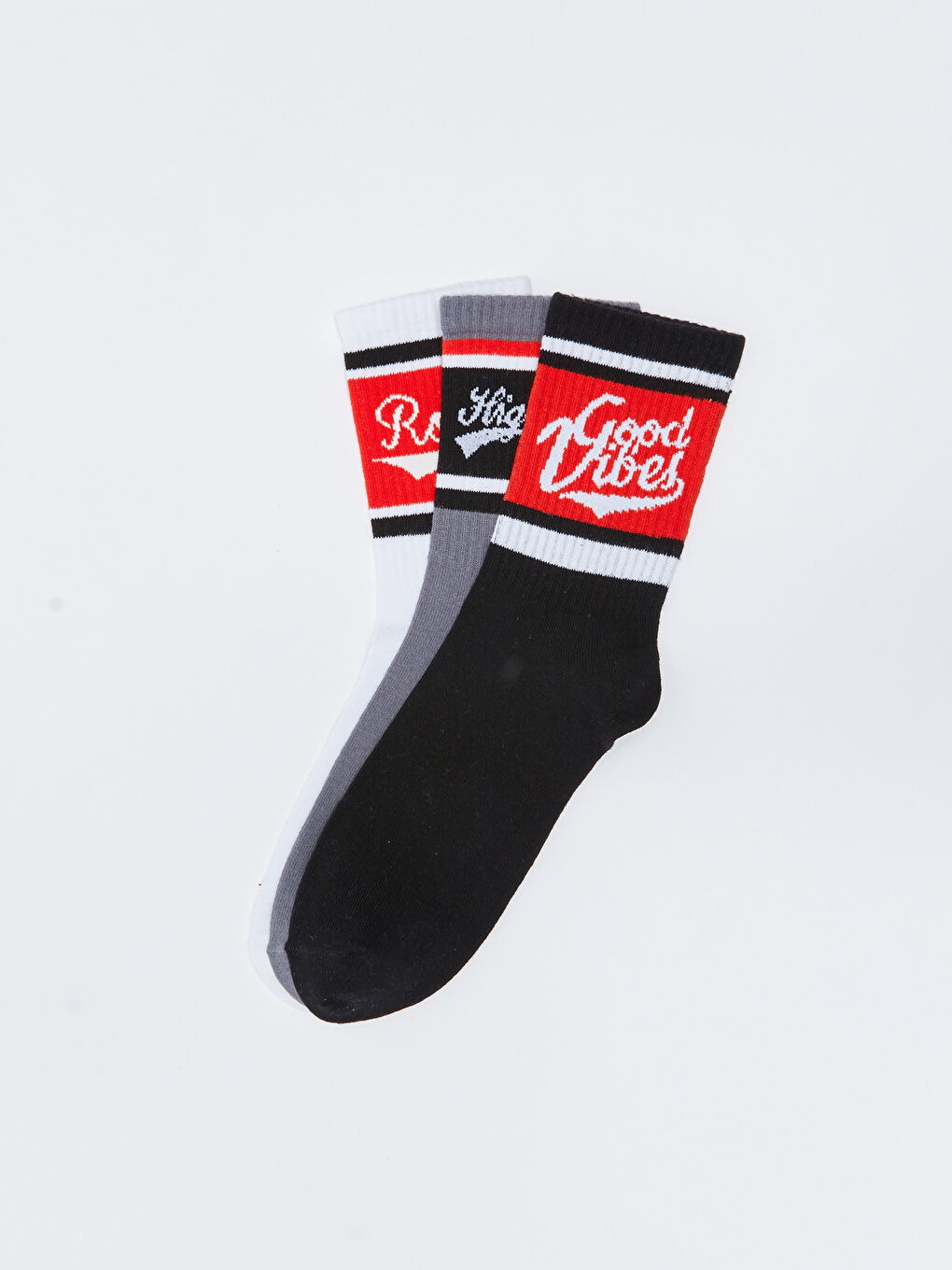 Karışık Baskılı Erkek Soket Çorap 3'lü